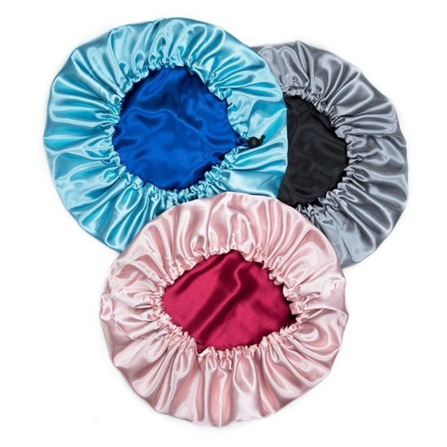 Fancy Girl Draw String Satin Bonnet